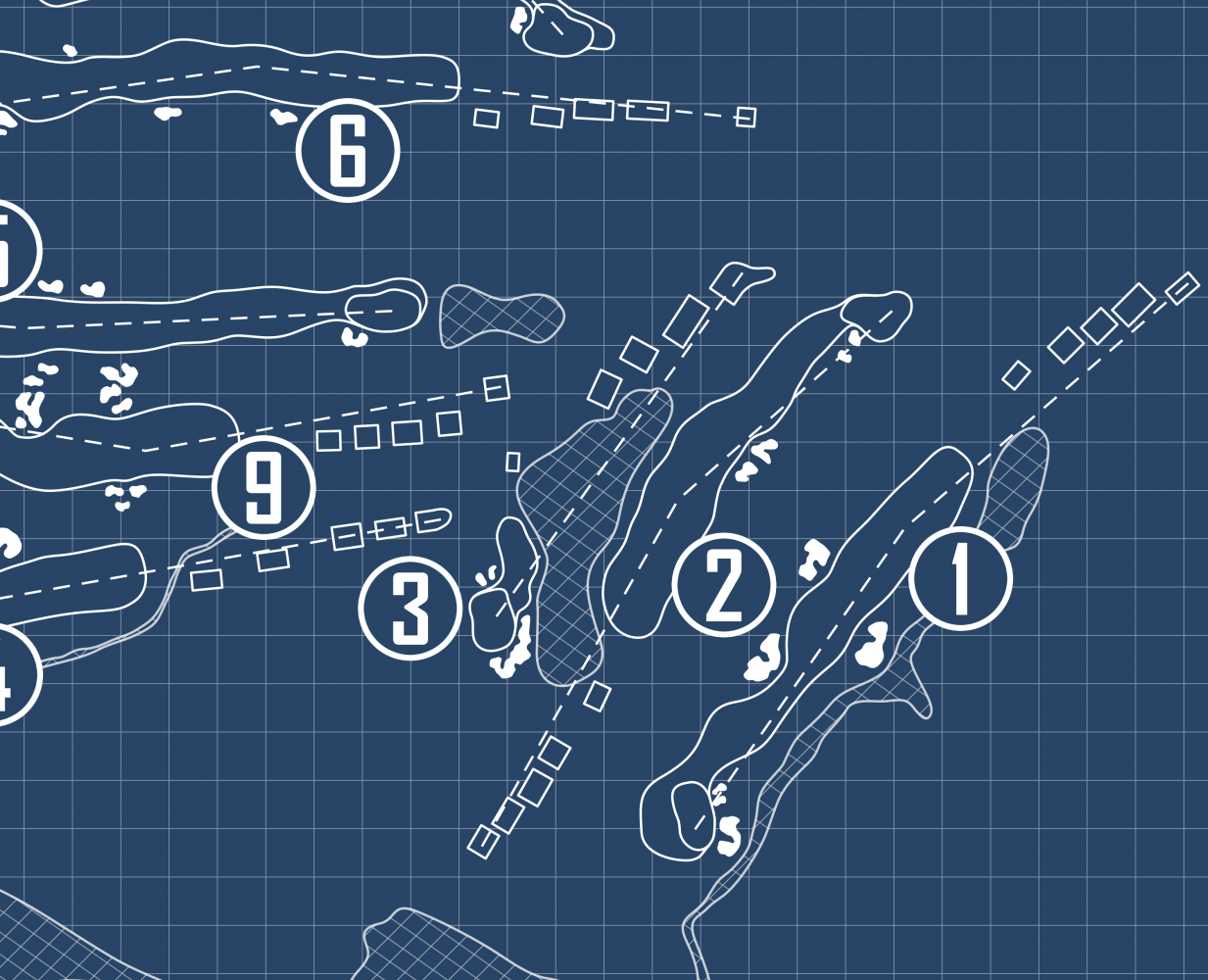 Greenbrier Sporting Club Snead Course Blueprint (Print)