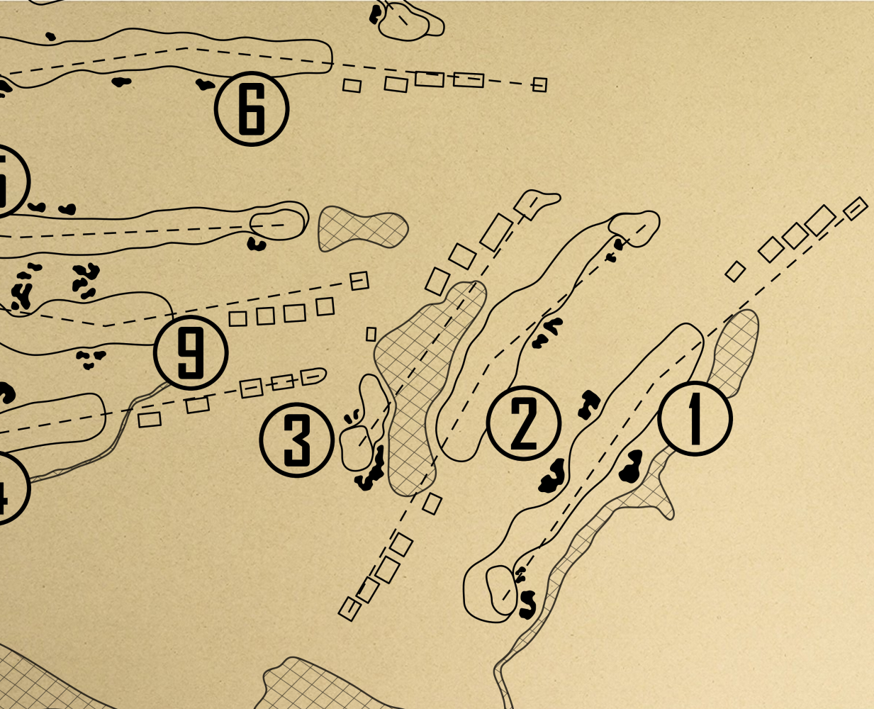 Greenbrier Sporting Club Snead Course Outline (Print)