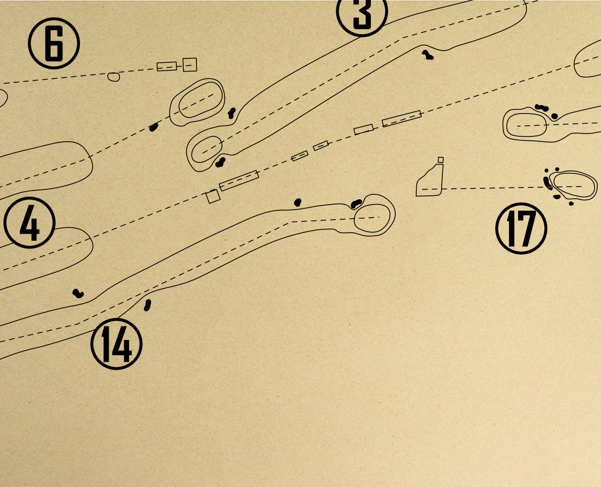 Hallamshire Golf Club Outline (Print)