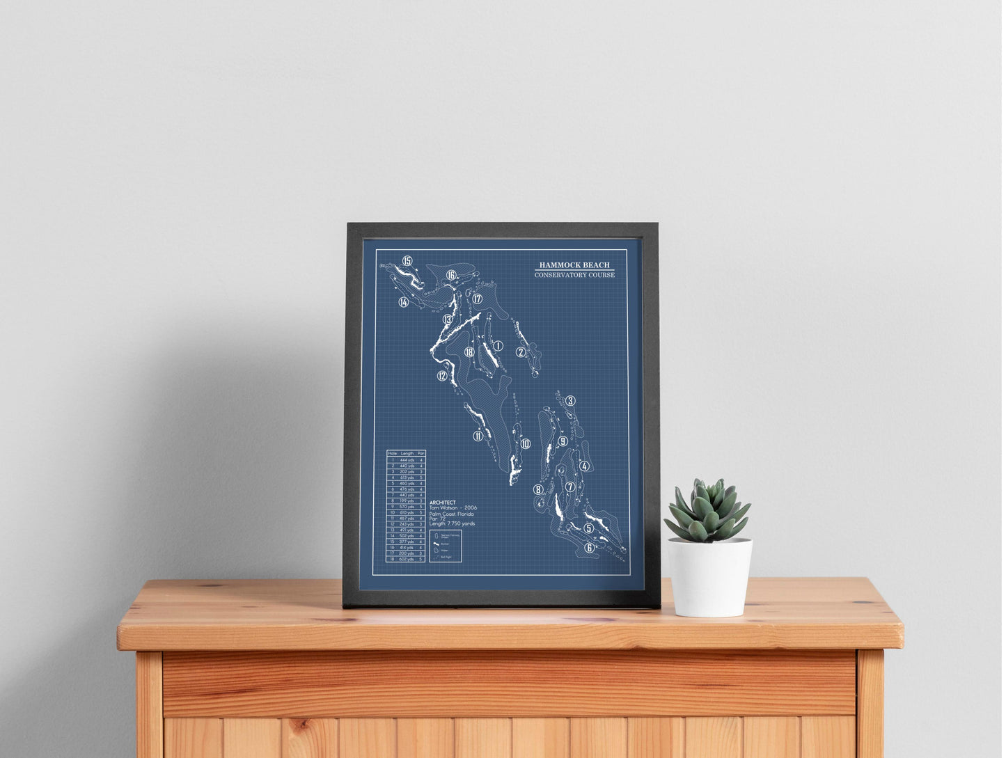 Hammock Beach Conservatory Course Blueprint (Print)