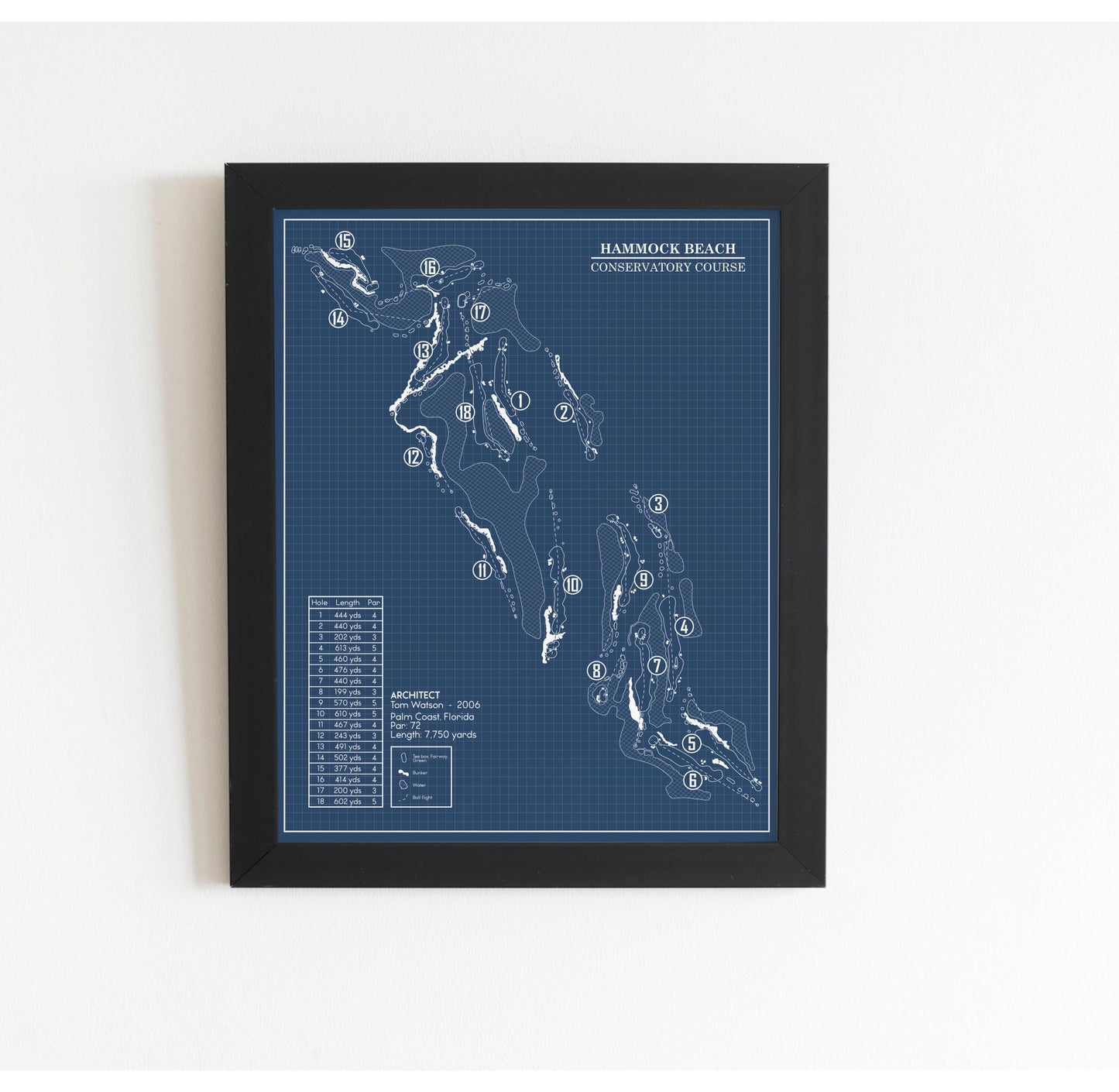Hammock Beach Conservatory Course Blueprint (Print)