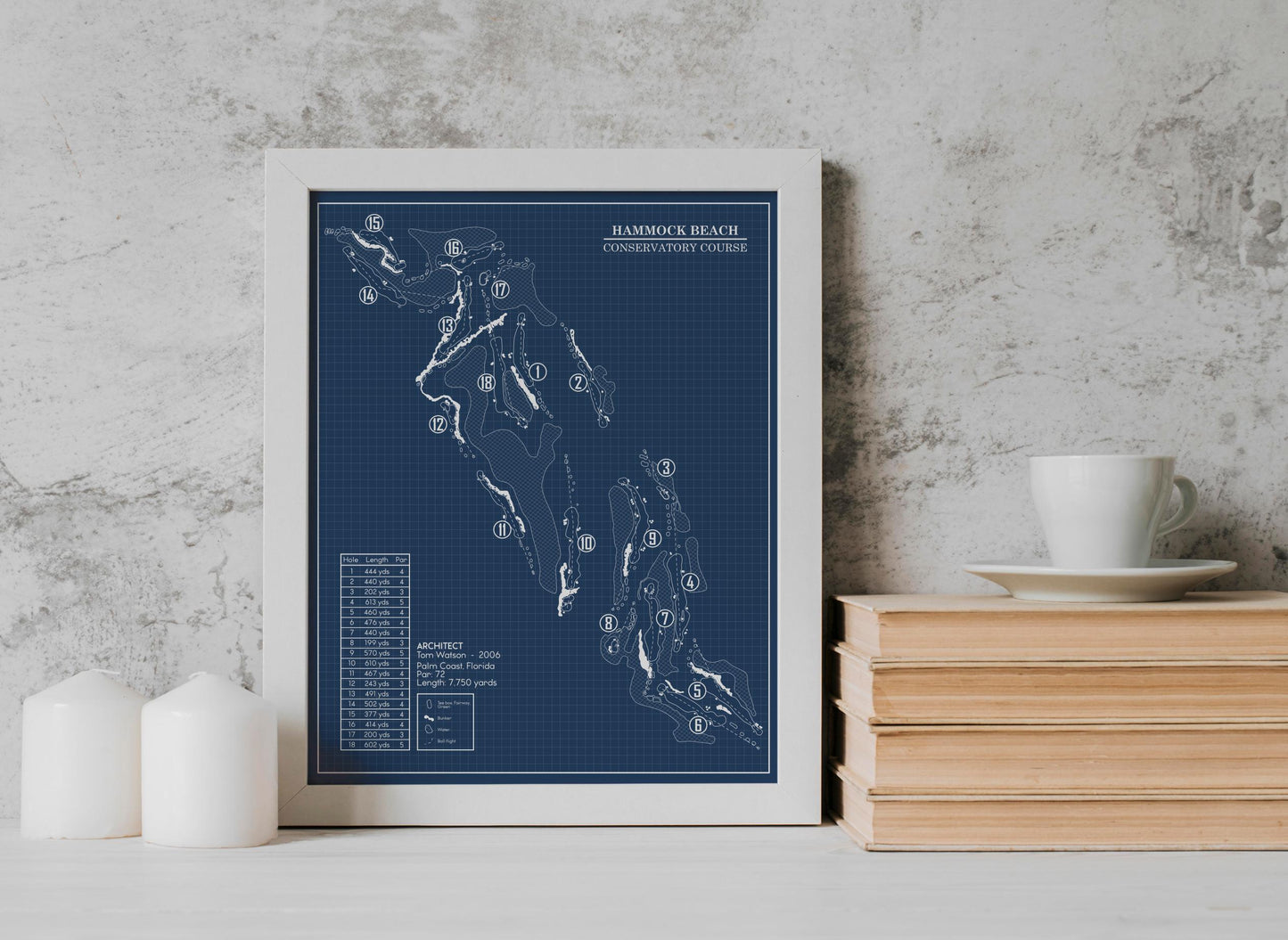 Hammock Beach Conservatory Course Blueprint (Print)