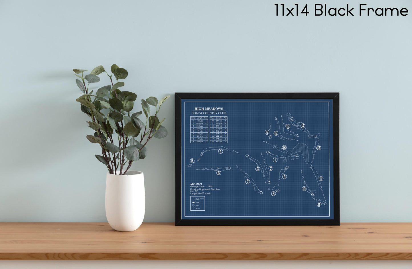 High Meadows Golf & Country Club Blueprint (Print)