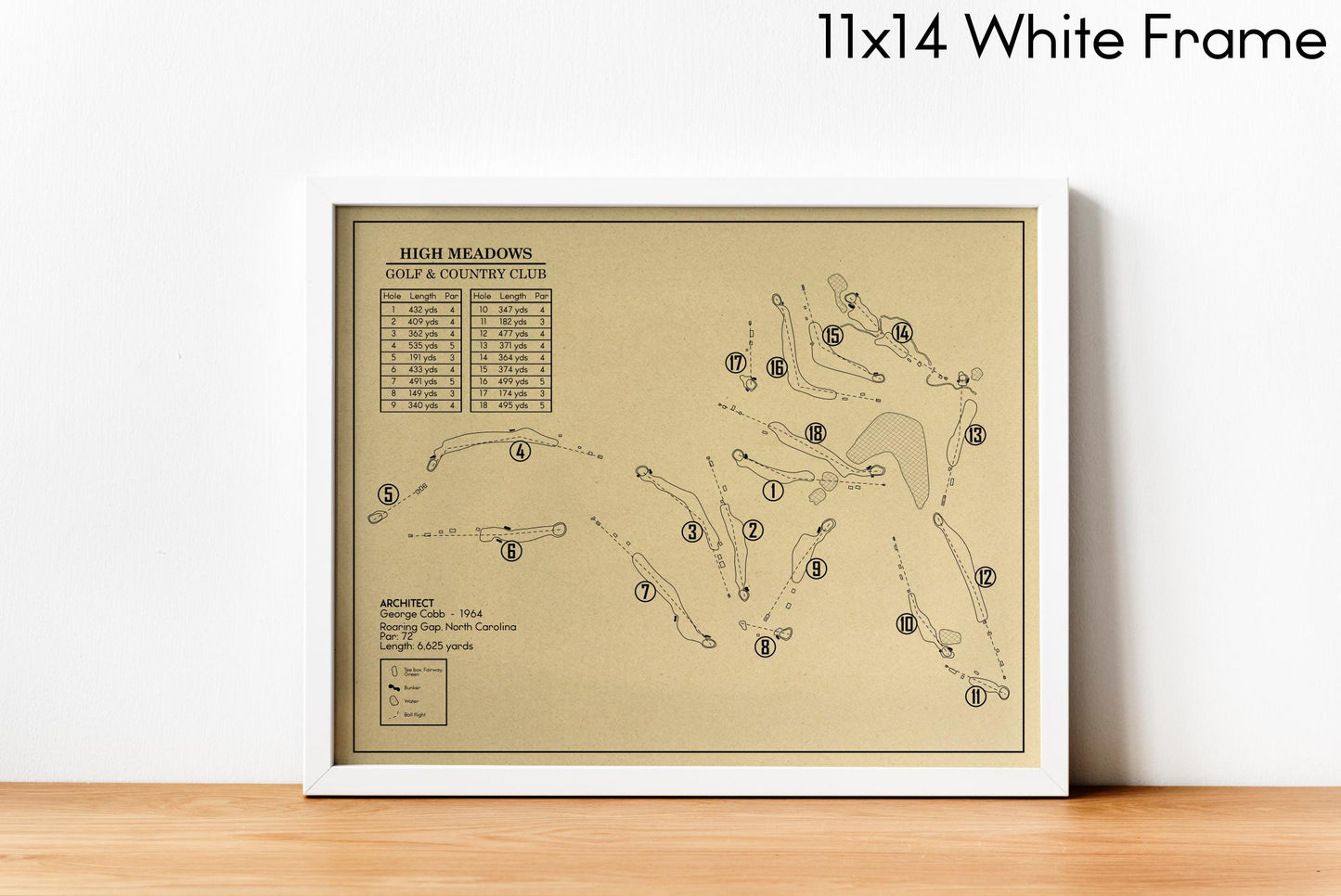 High Meadows Golf & Country Club Outline (Print)