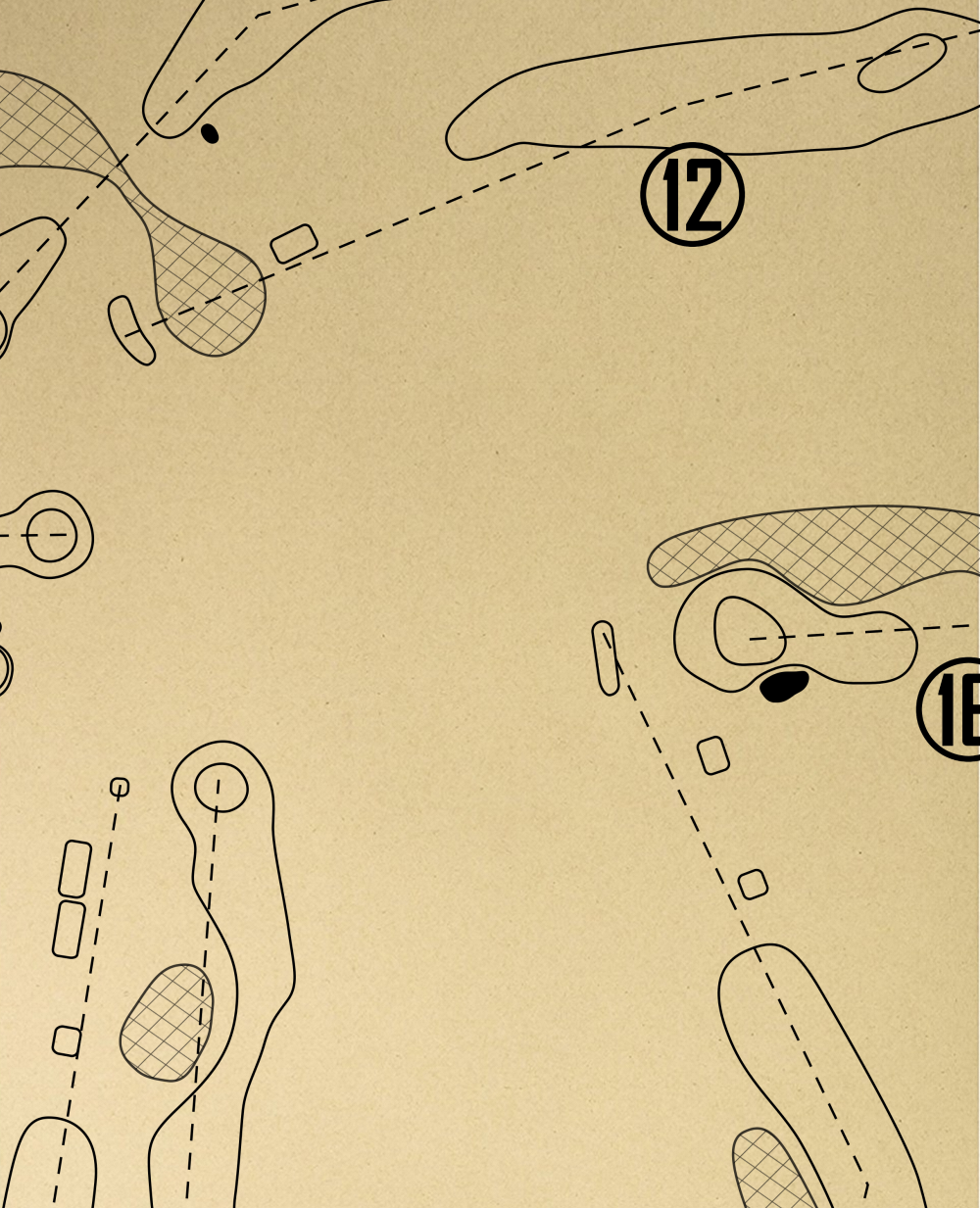 Hillcrest Golf & Country Club Outline (Print)