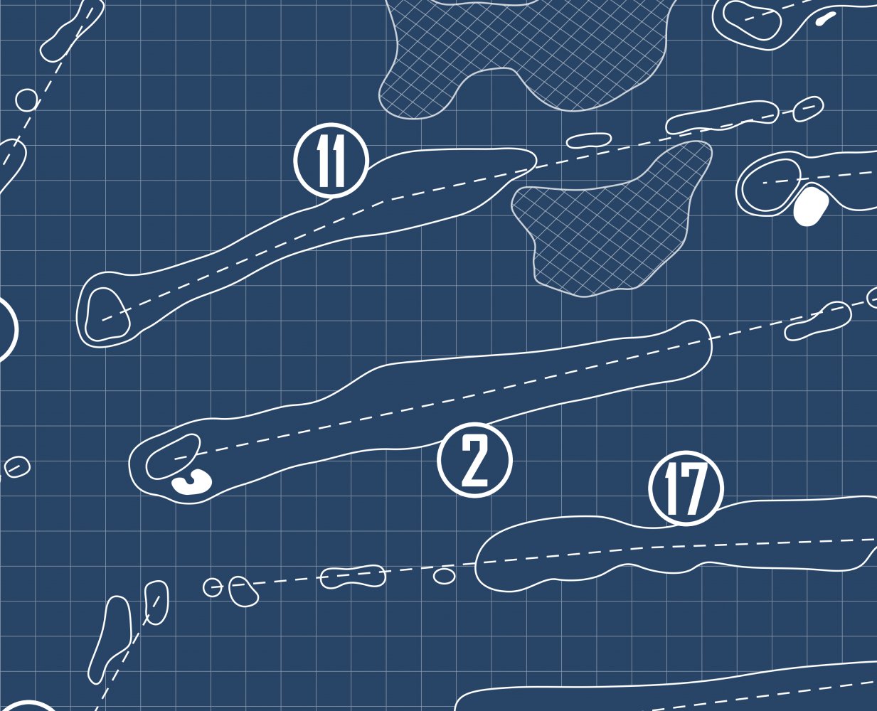Hilton Head National Golf Club Blueprint (Print)