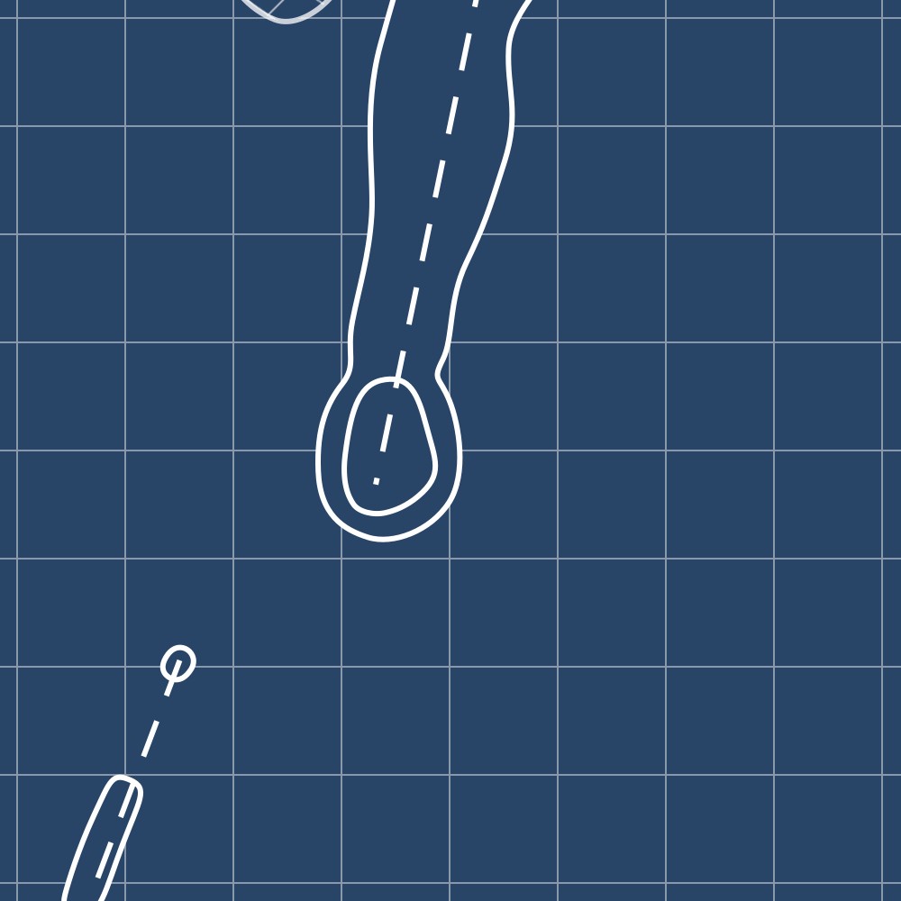Holly Lake Ranch Golf Club Blueprint (Print)