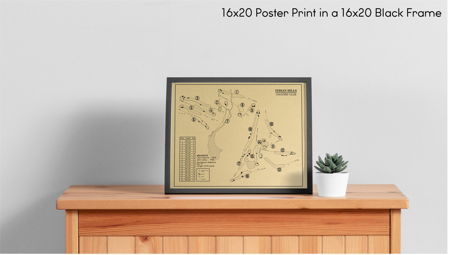 Indian Hills Country Club Outline (Print)