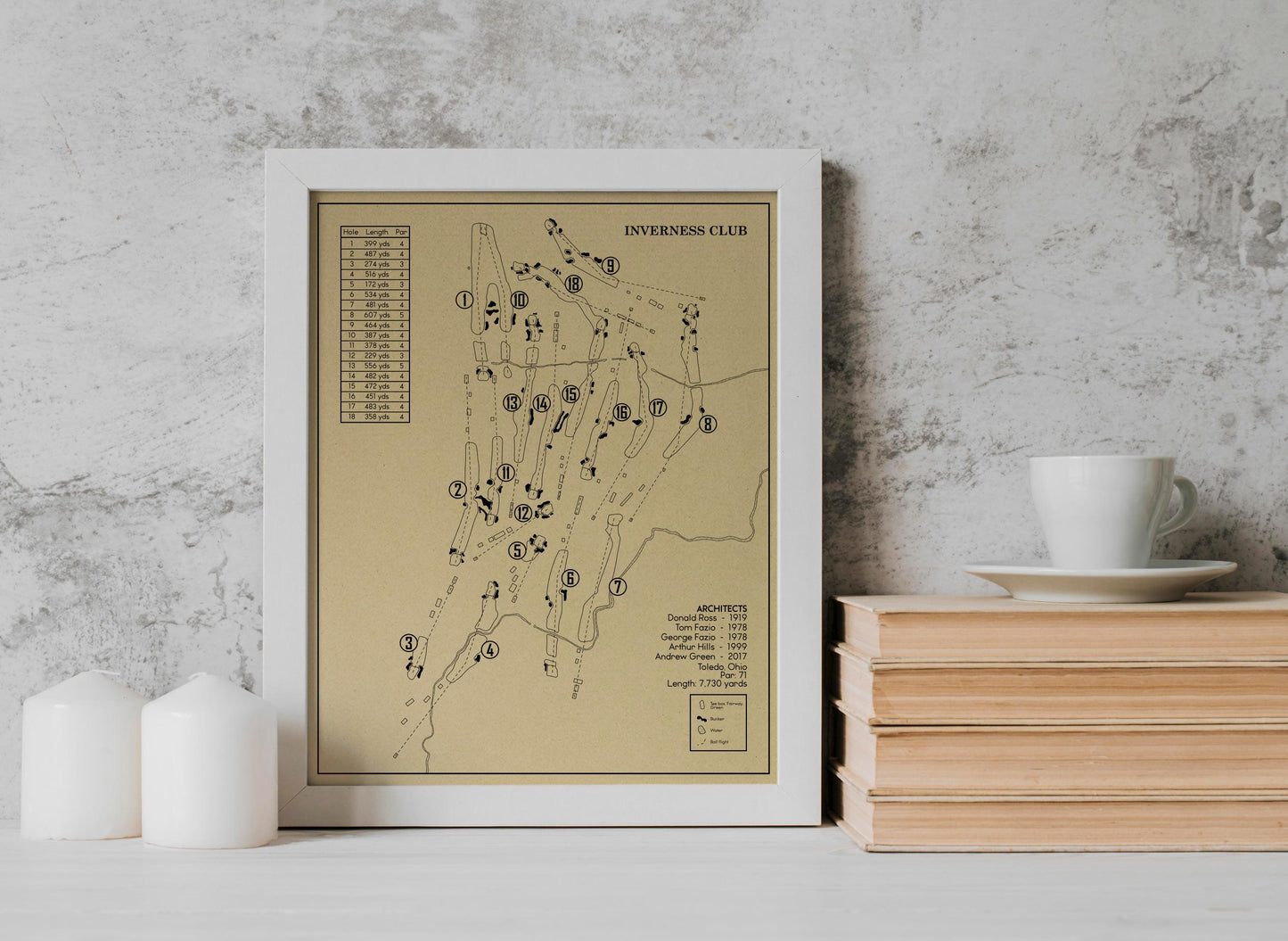 Inverness Club Outline (Print)