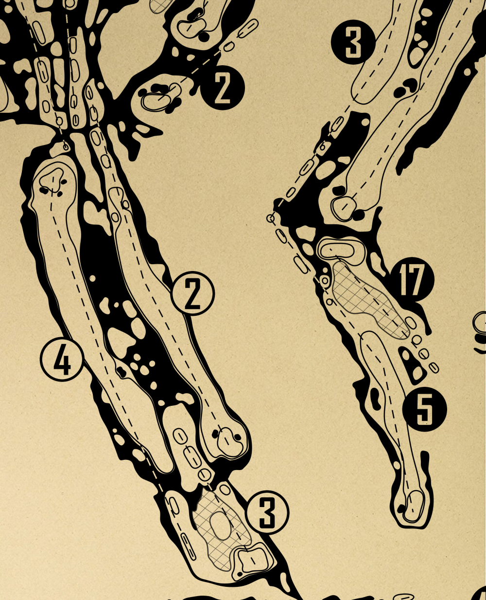 Jupiter Hills Club Outline (Print)