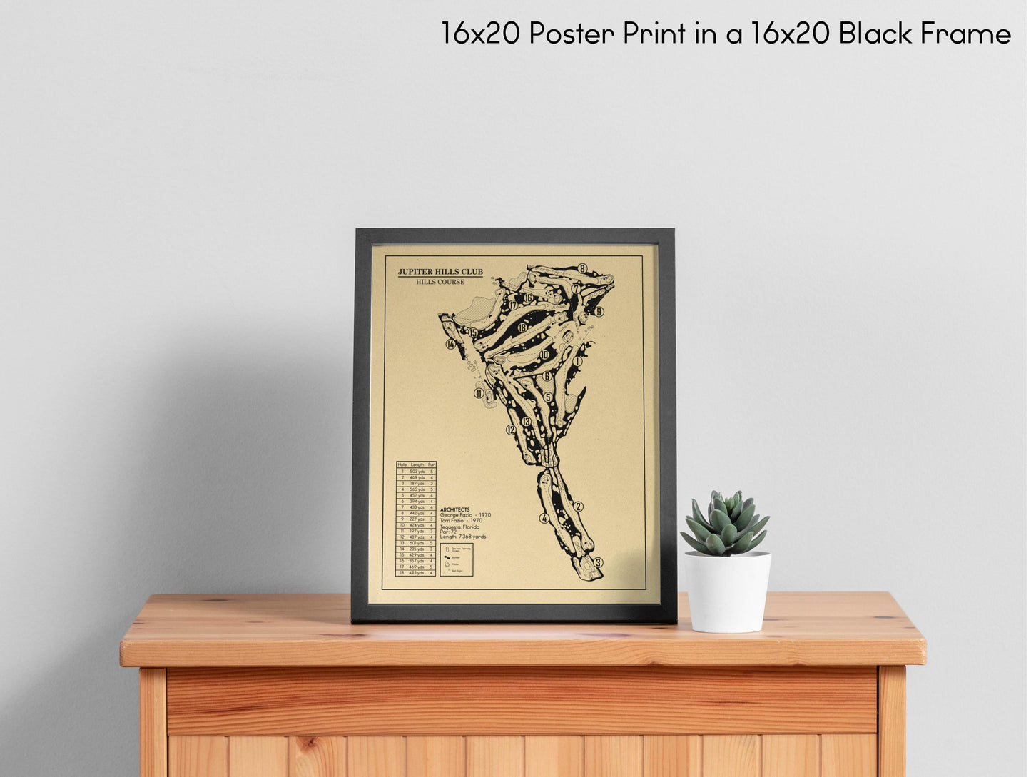 Jupiter Hills Club Hills Course Outline (Print)