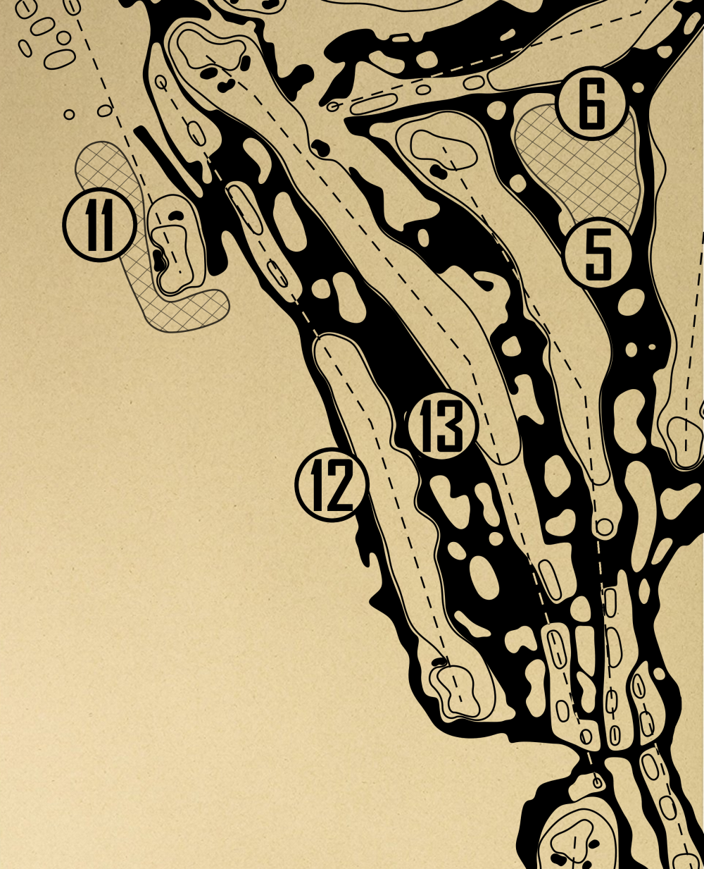 Jupiter Hills Club Hills Course Outline (Print)
