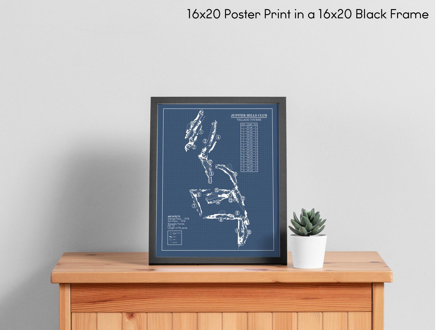 Jupiter Hills Club Village Course Blueprint (Print)