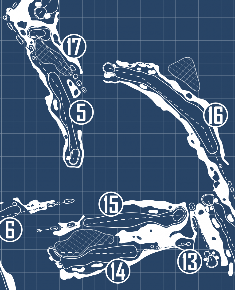 Jupiter Hills Club Village Course Blueprint (Print)