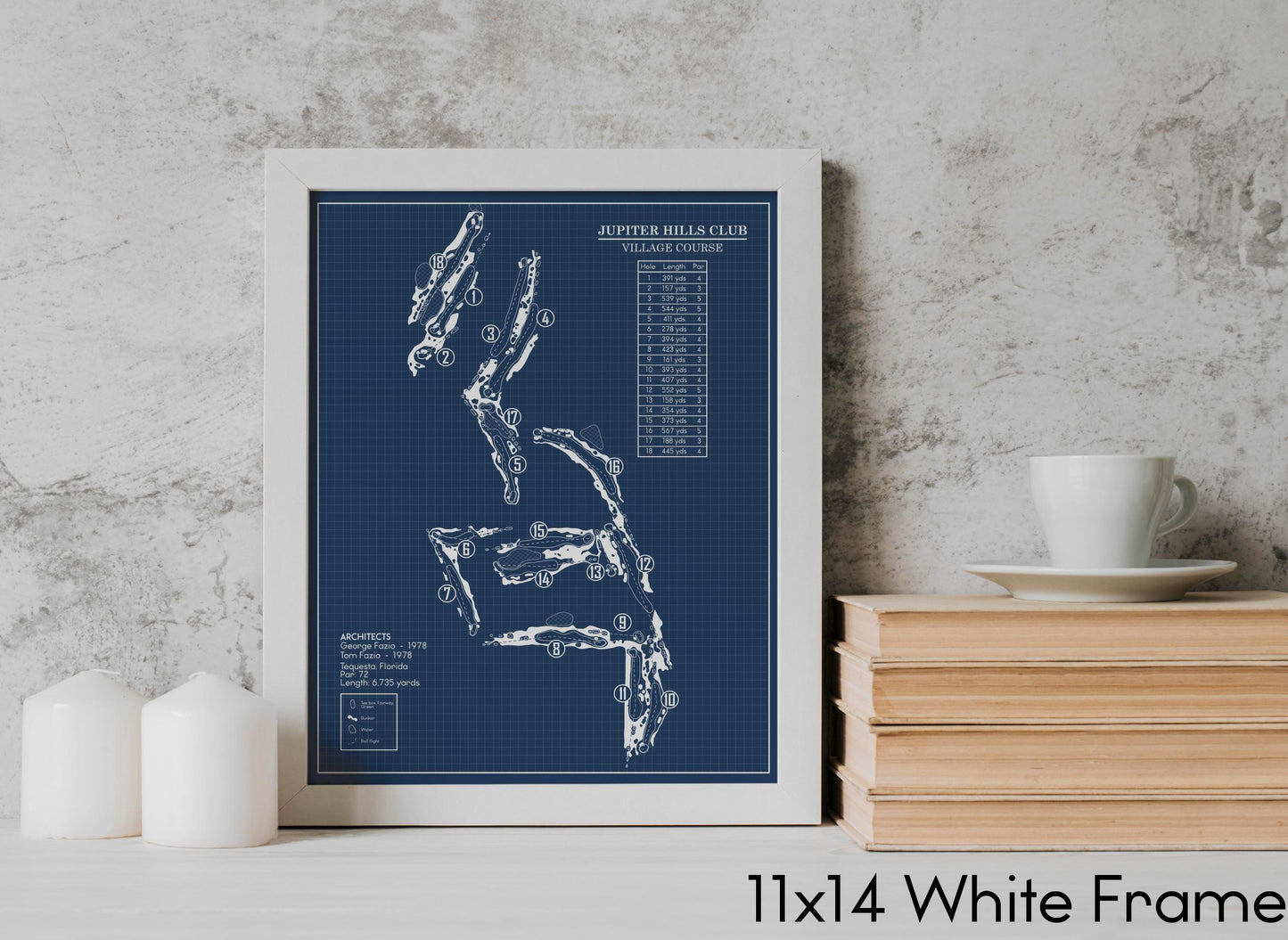 Jupiter Hills Club Village Course Blueprint (Print)