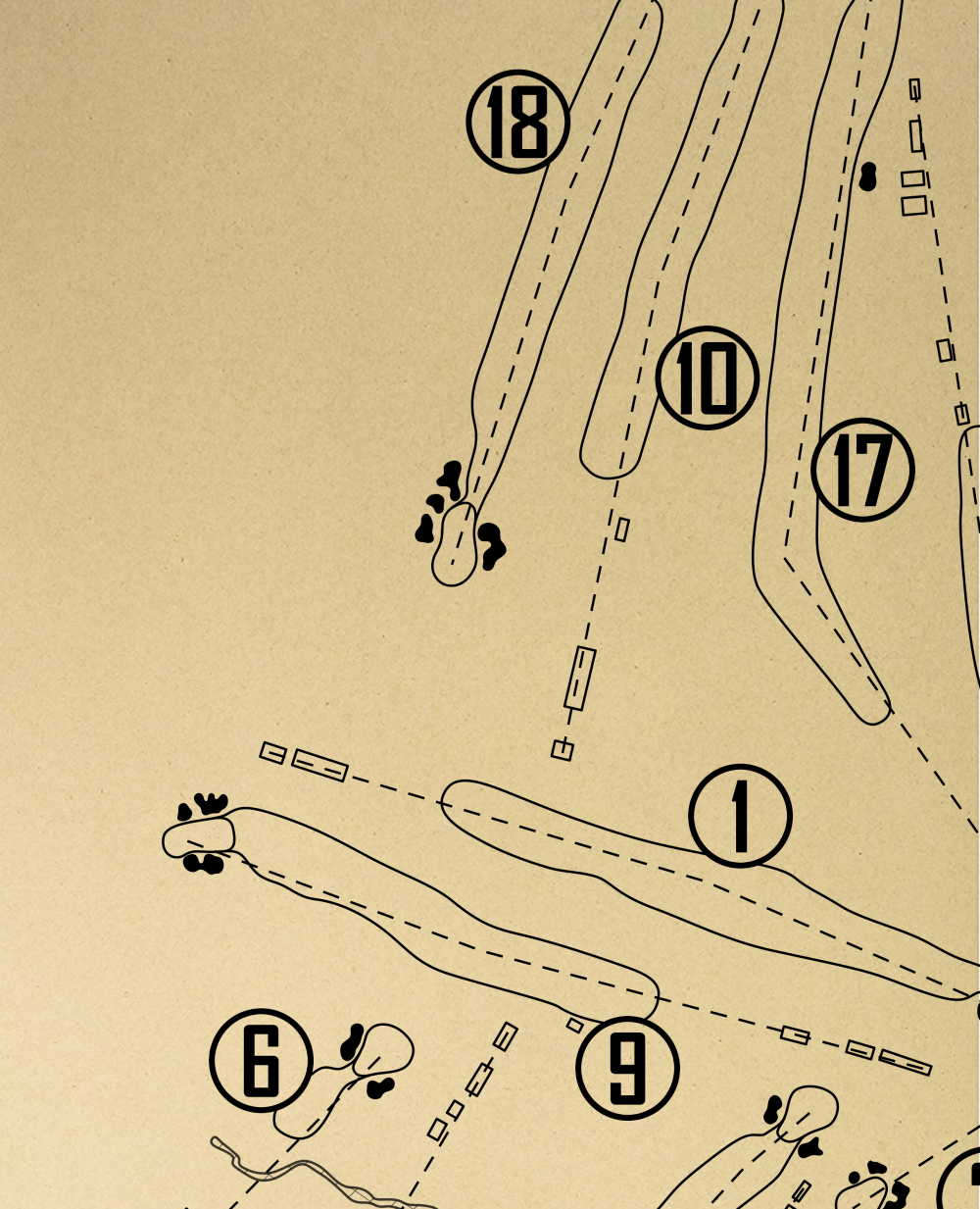 Kansas City Country Club Outline (Print)