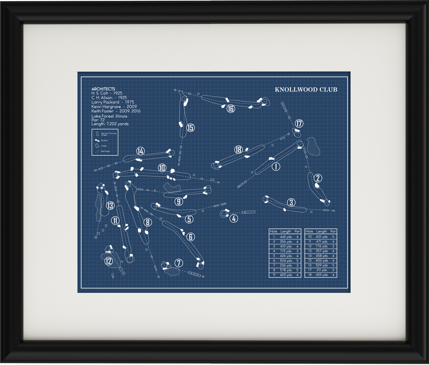 Knollwood Club Blueprint (Print)
