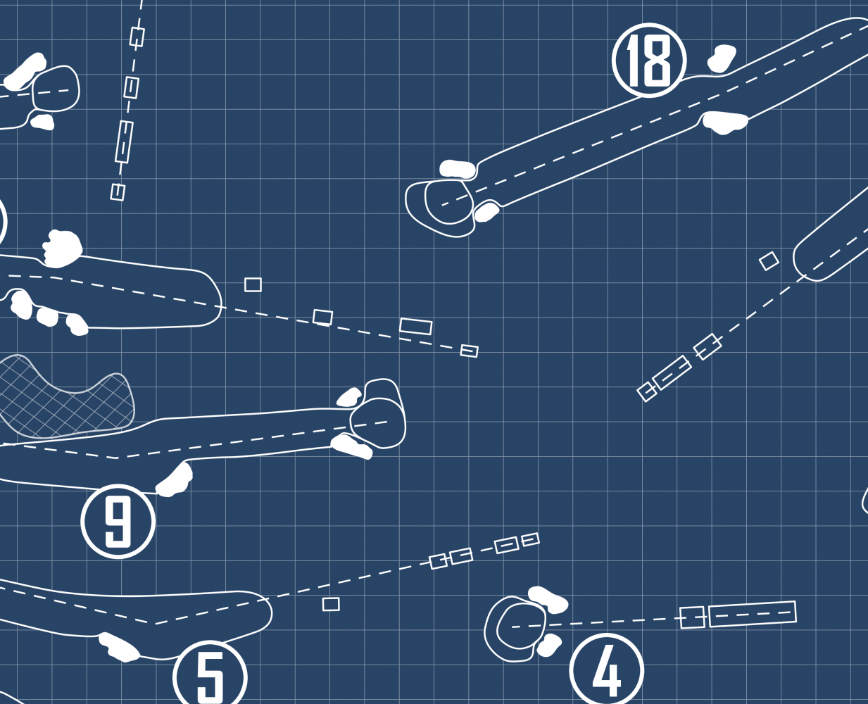 Knollwood Club Blueprint (Print)