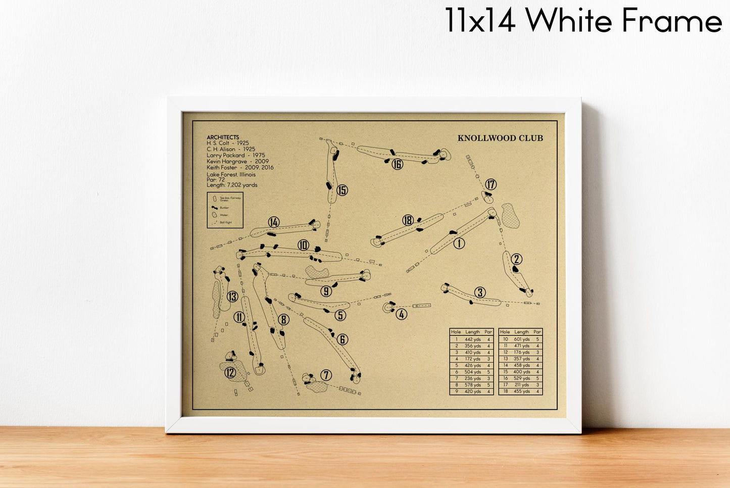 Knollwood Club Outline (Print)