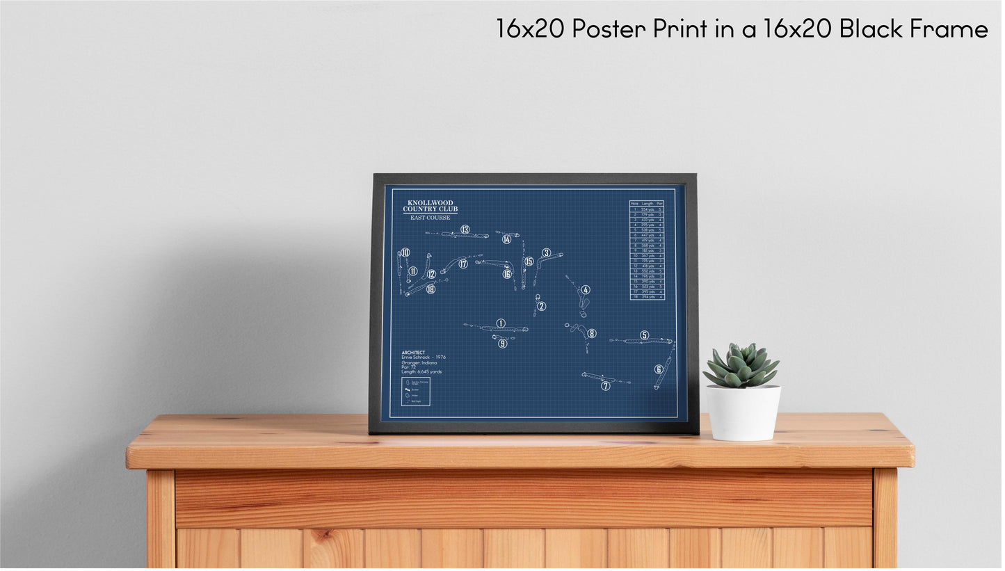 Knollwood Country Club East Course Blueprint (Print)