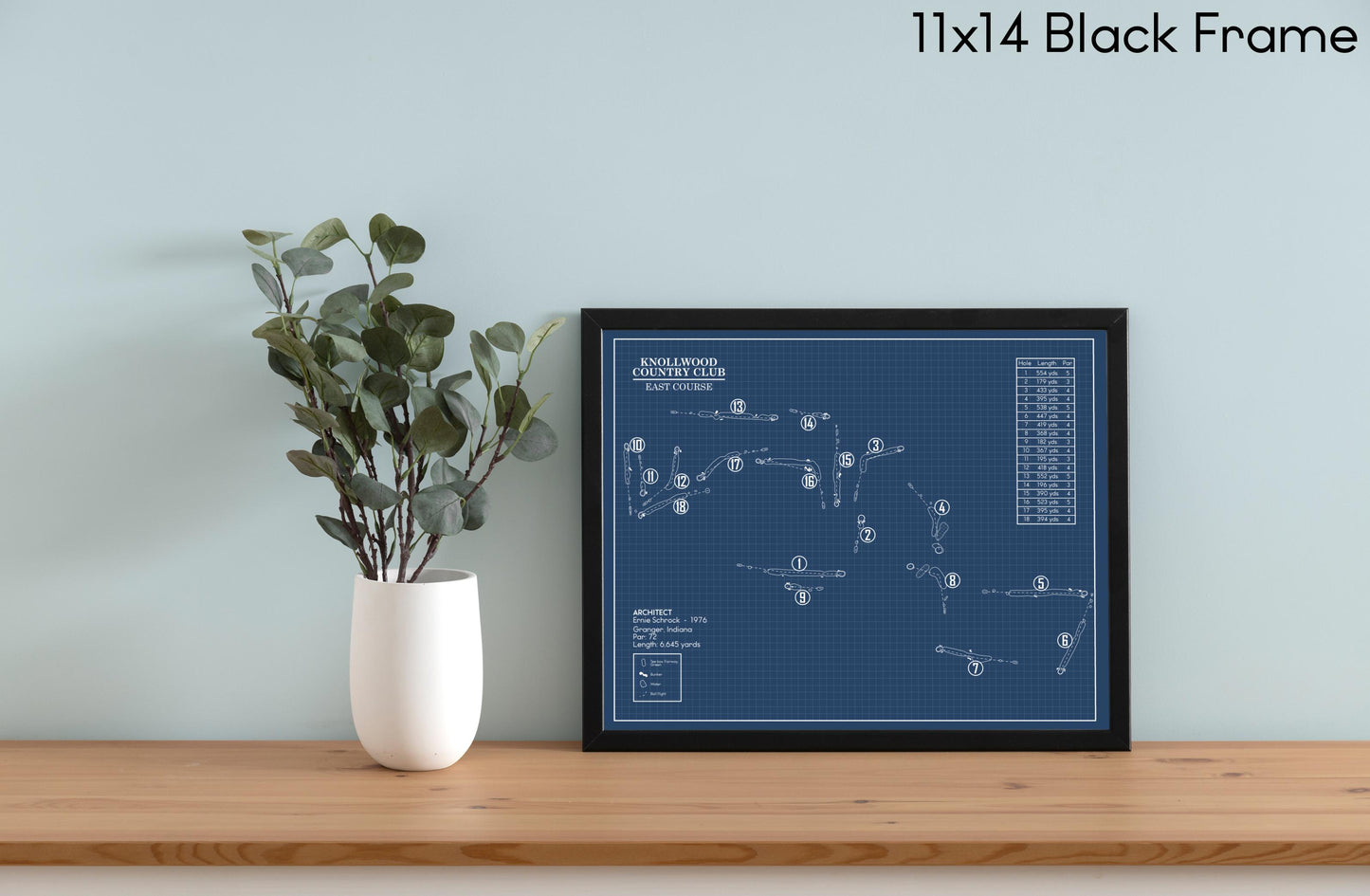 Knollwood Country Club East Course Blueprint (Print)