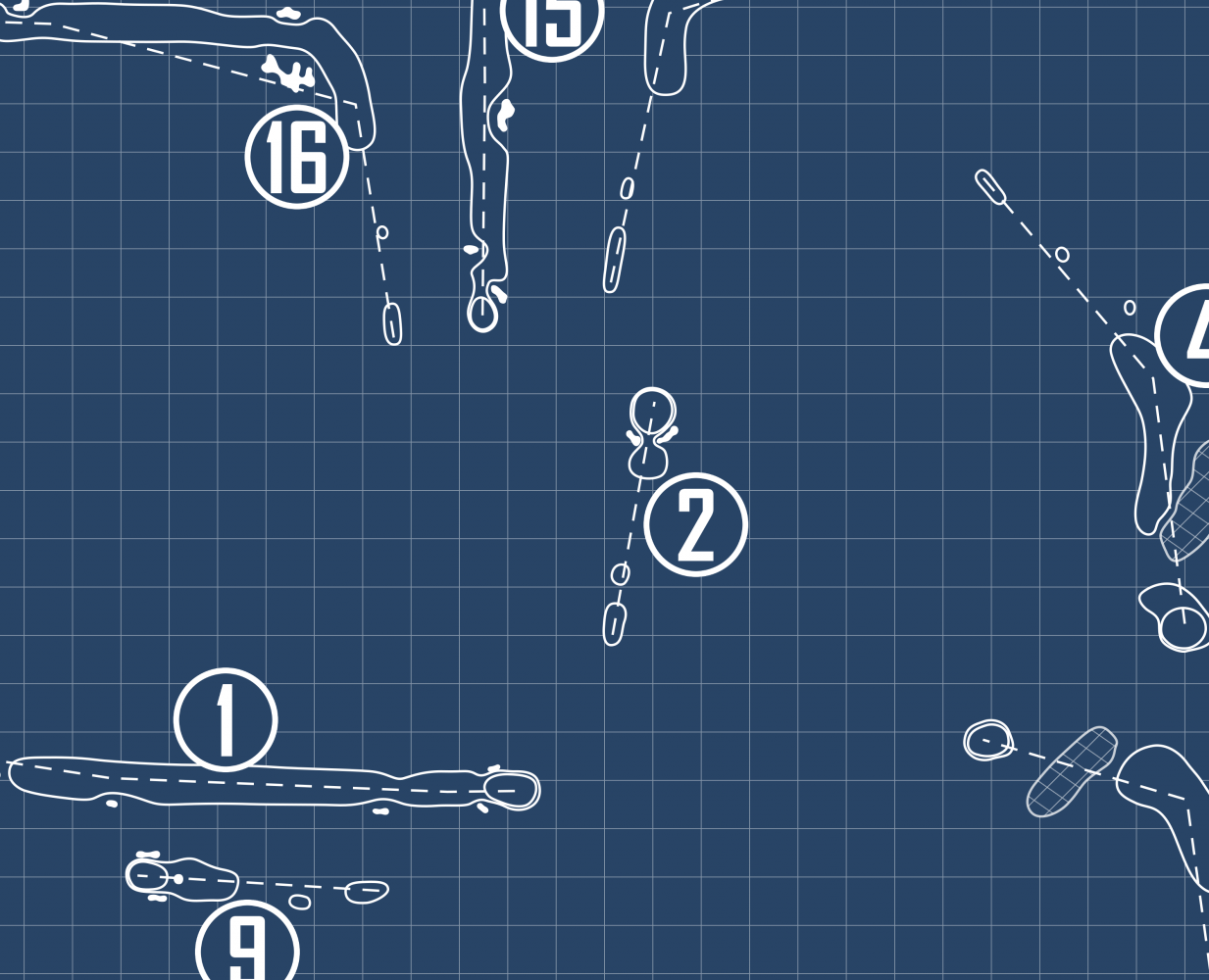 Knollwood Country Club East Course Blueprint (Print)