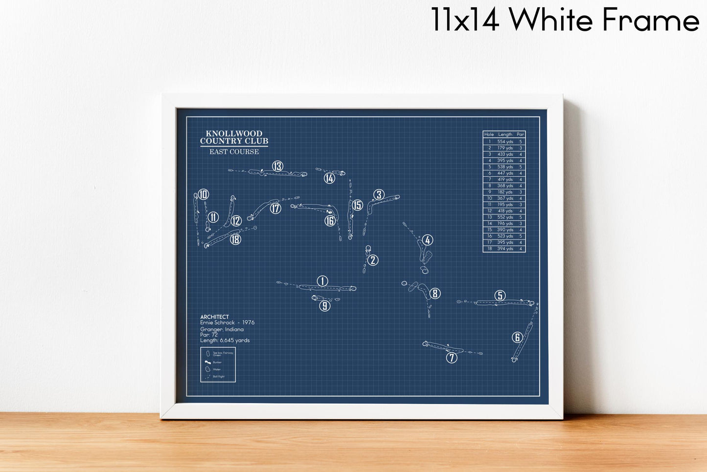 Knollwood Country Club East Course Blueprint (Print)