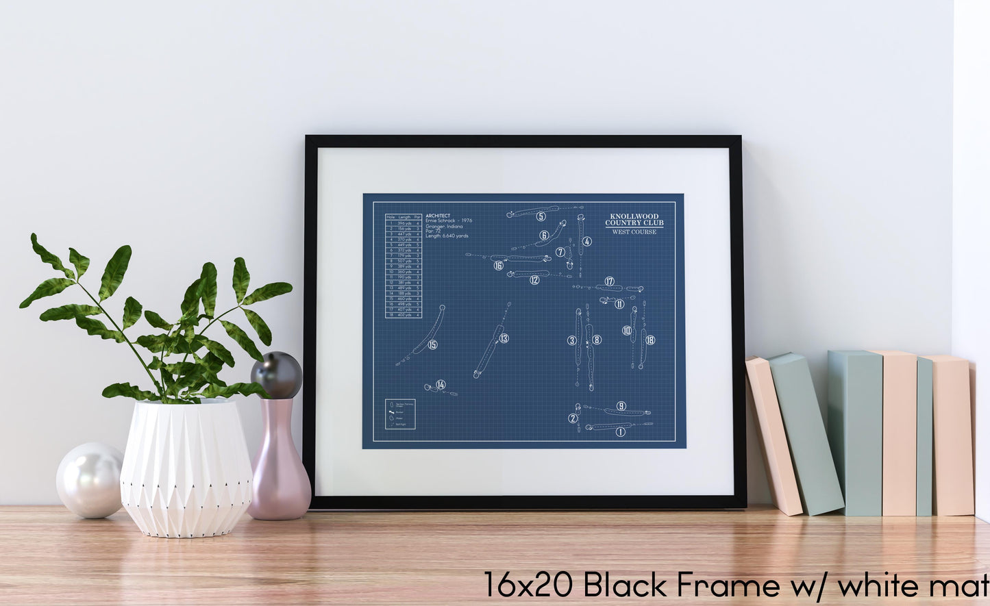 Knollwood Country Club West Course Blueprint (Print)