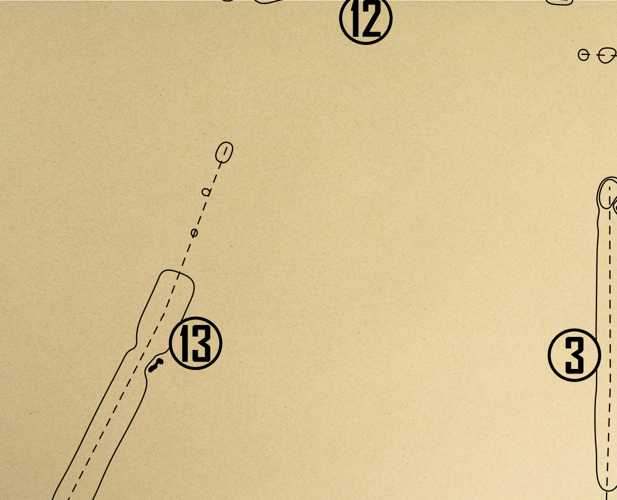 Knollwood Country Club West Course Outline (Print)