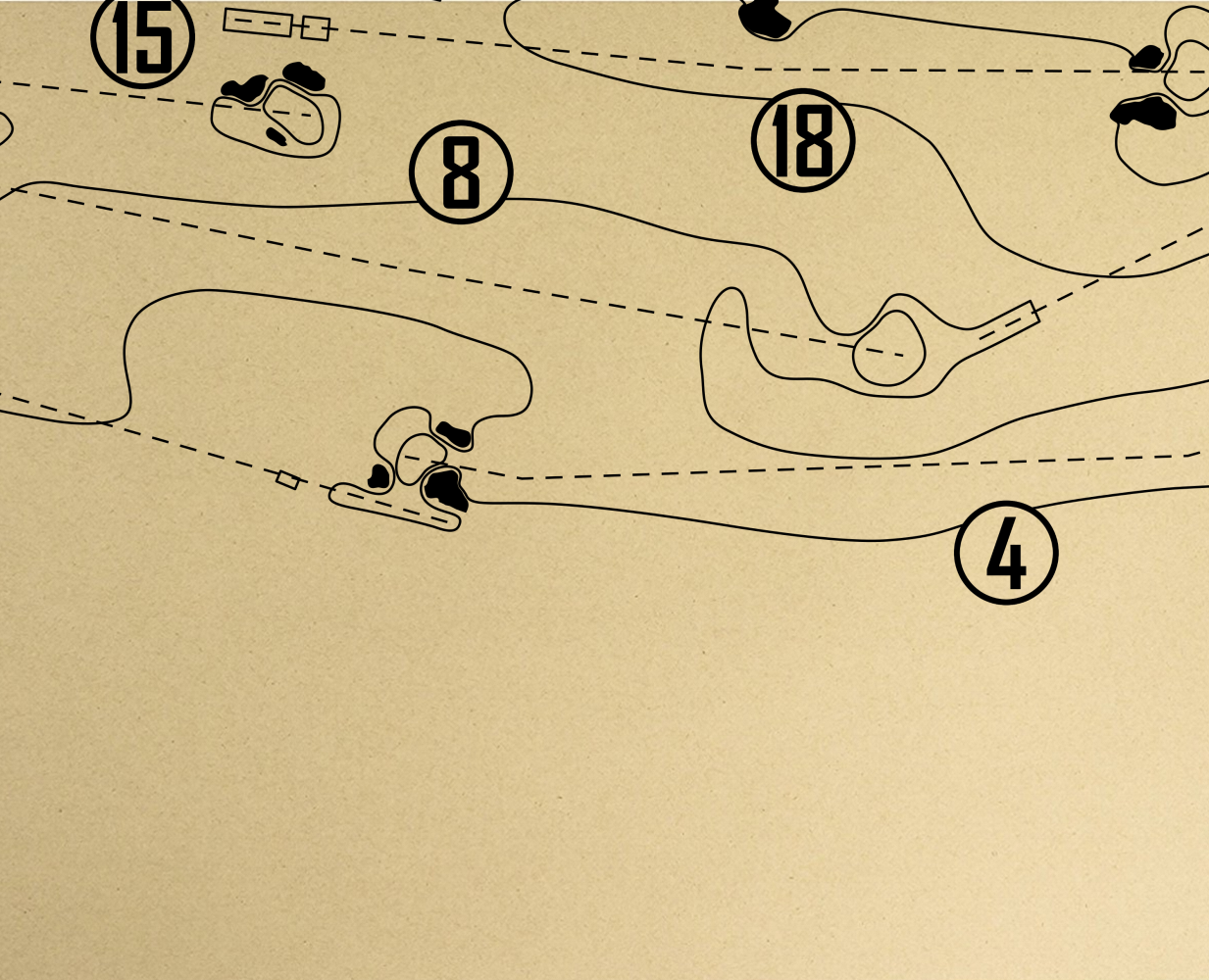Lakeside Golf Club Outline (Print)