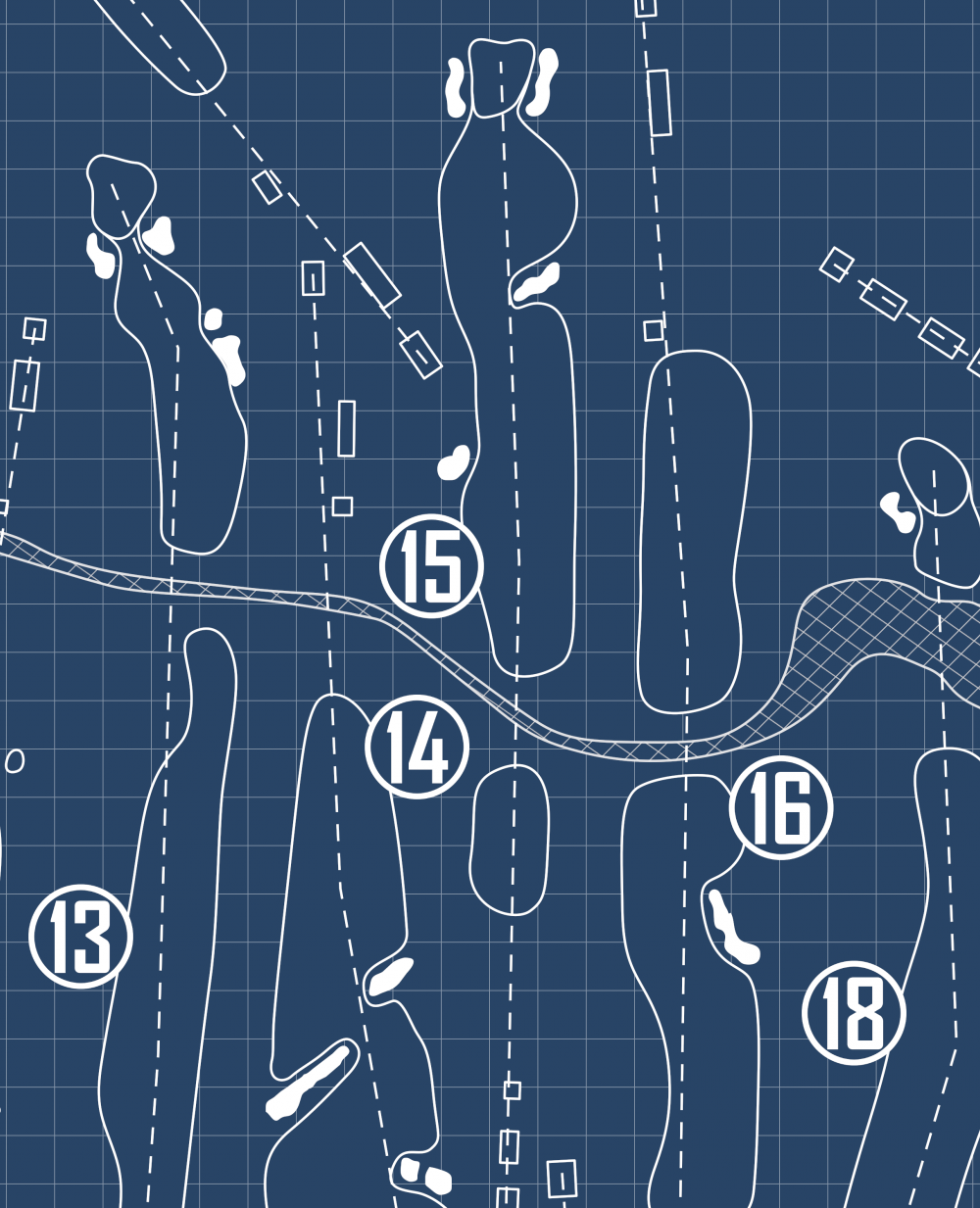 Lakewood Country Club Blueprint (Print)