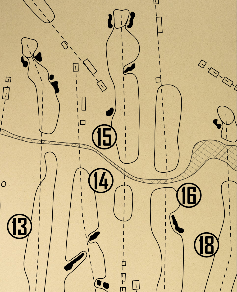 Lakewood Country Club Outline (Print)