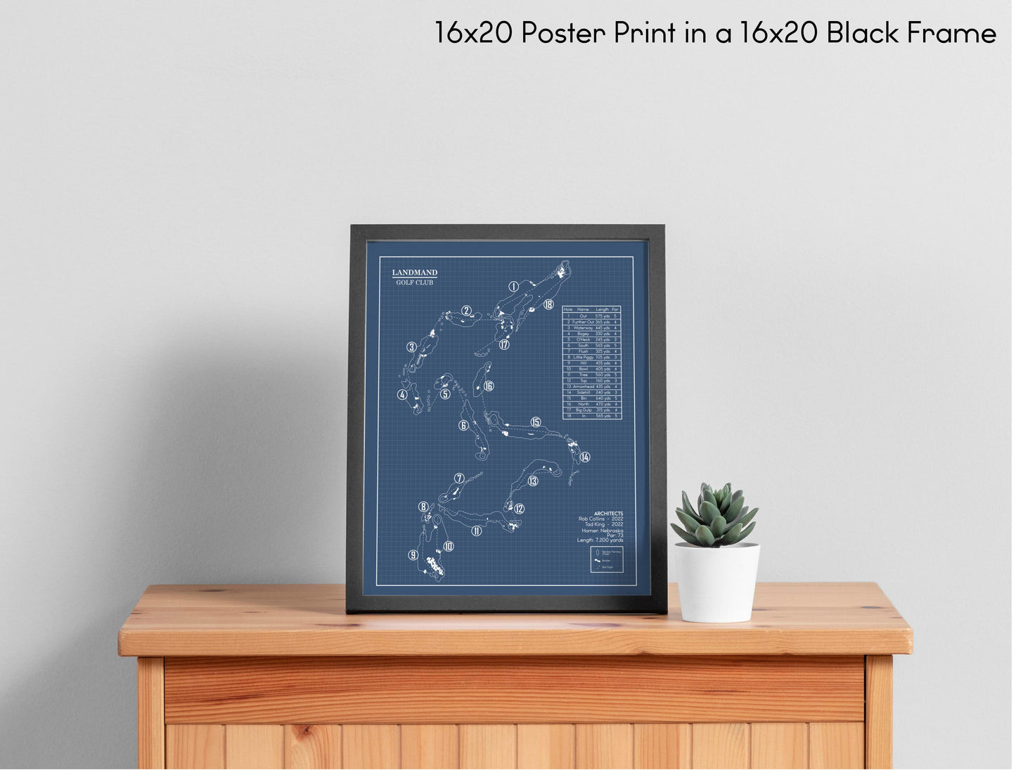 Landmand Golf Club Blueprint (Print)