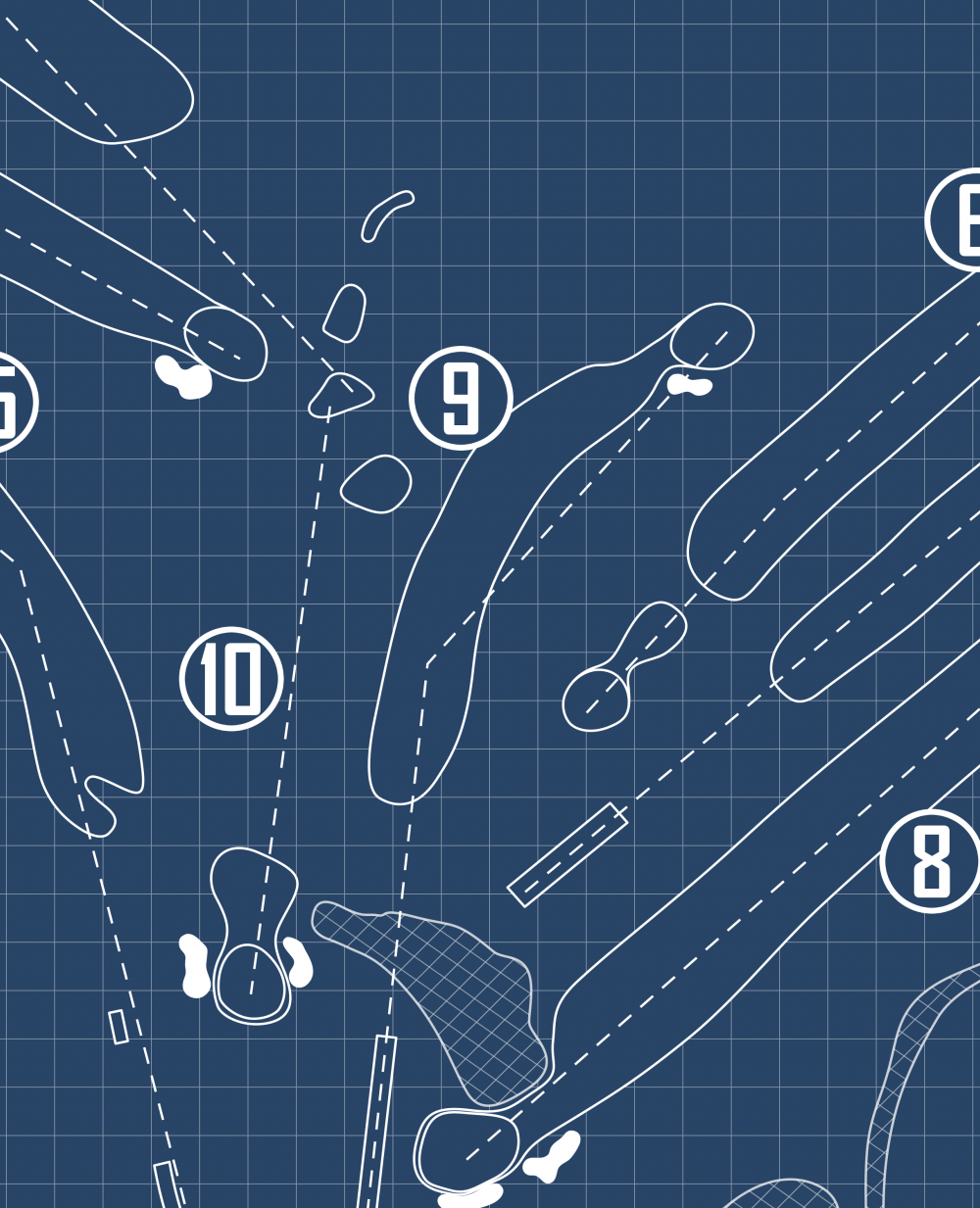 Latrobe Country Club Blueprint (Print)