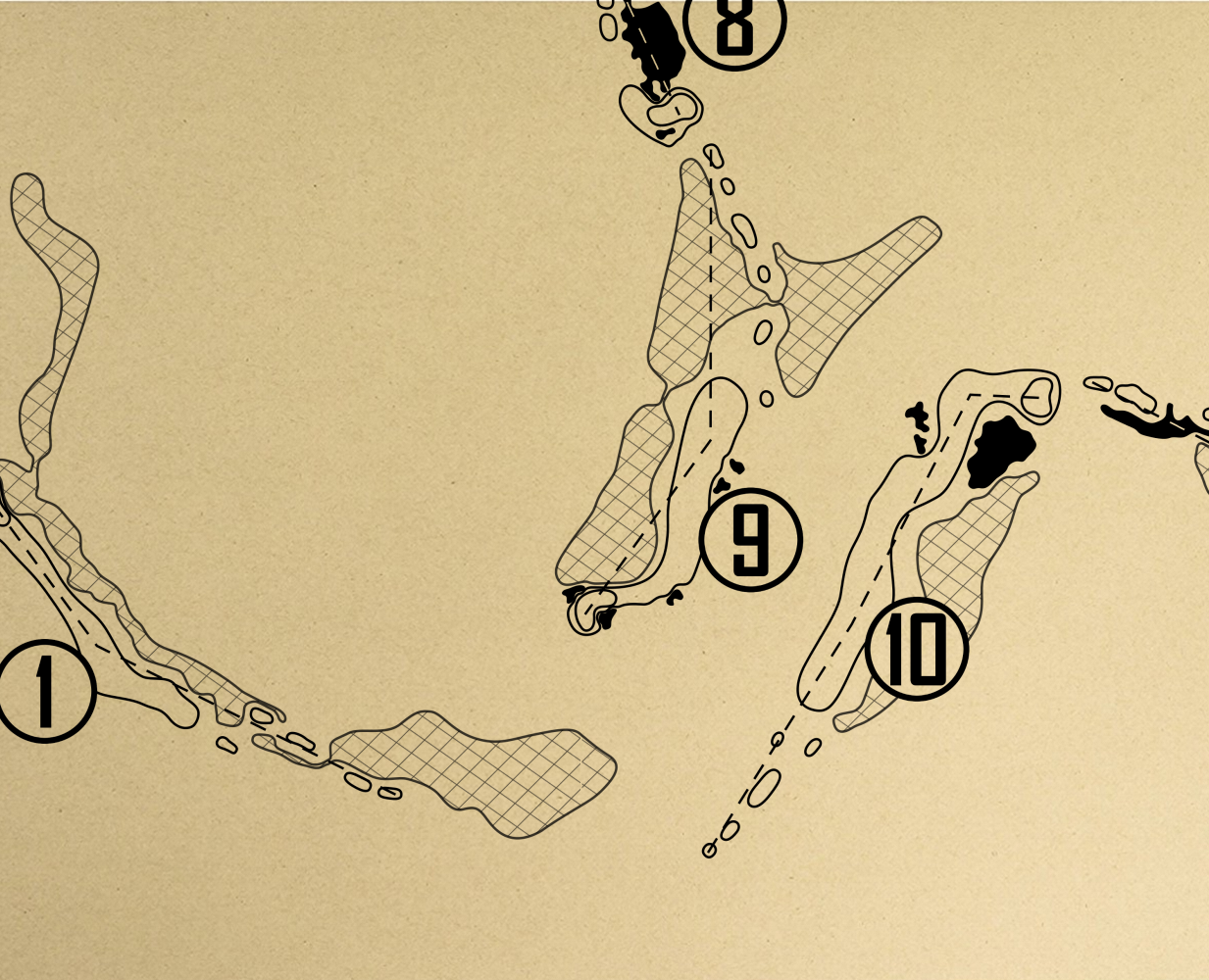Lakewood Ranch Golf & Country Club Legacy Course Outline (Print)