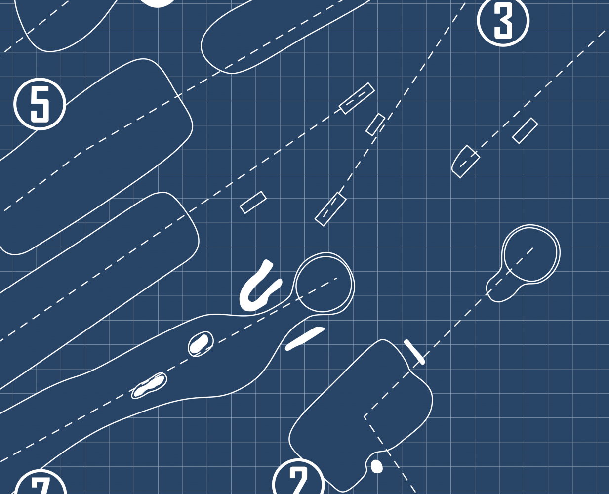 Marion Golf Club Blueprint (Print)