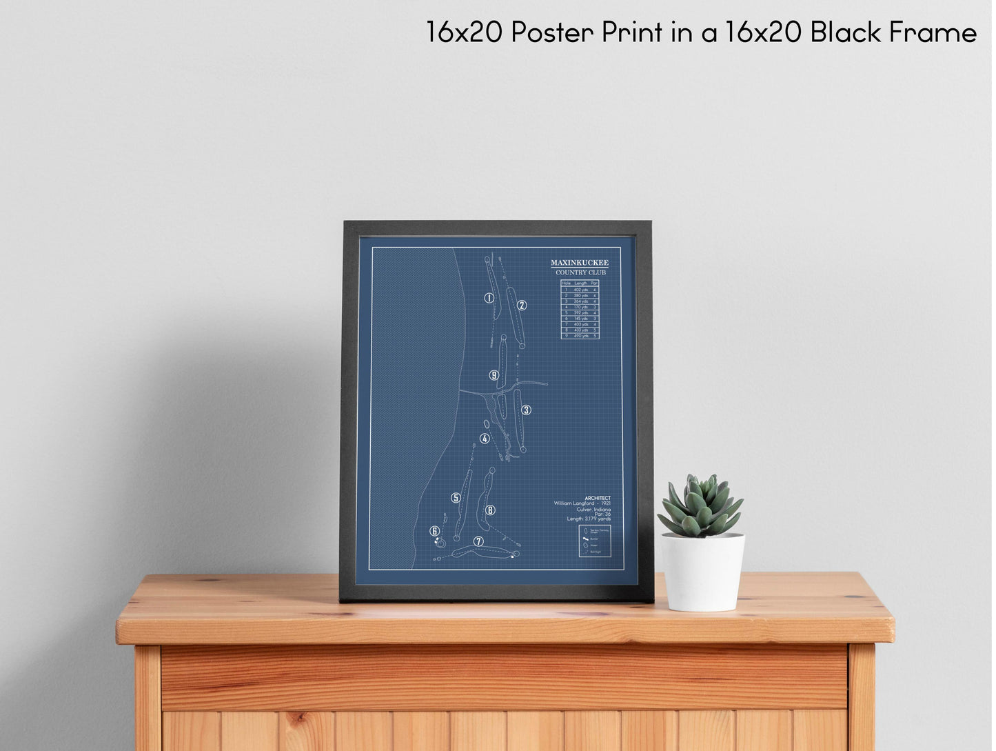 Maxinkuckee Country Club Blueprint (Print)