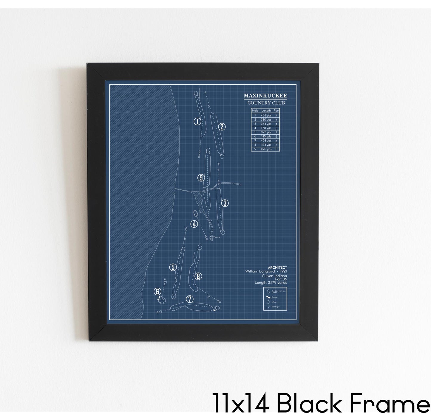 Maxinkuckee Country Club Blueprint (Print)