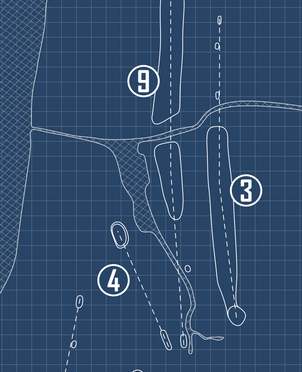 Maxinkuckee Country Club Blueprint (Print)