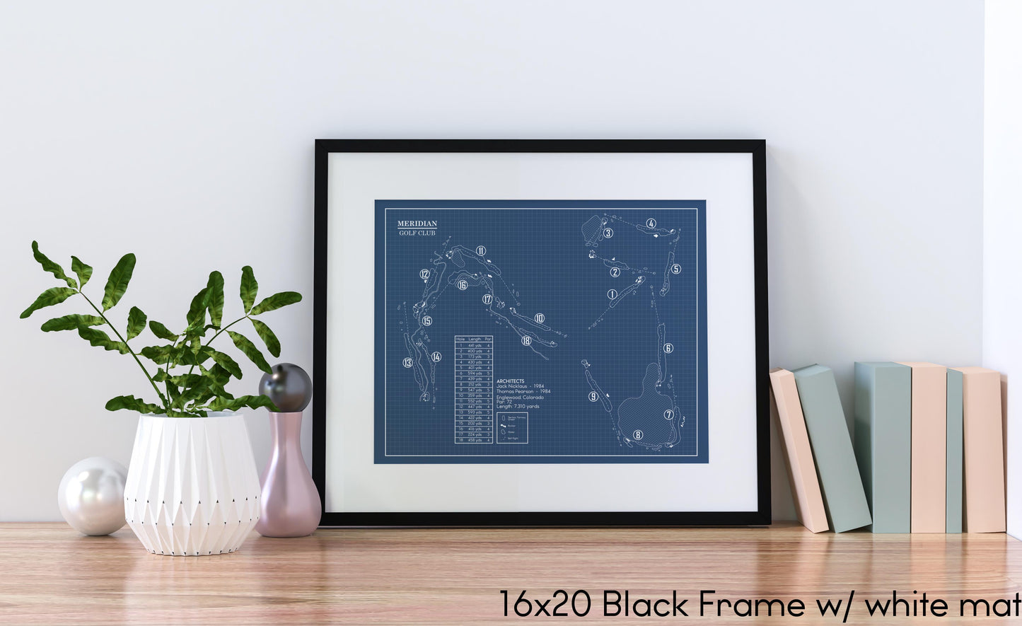 Meridian Golf Club Blueprint (Print)
