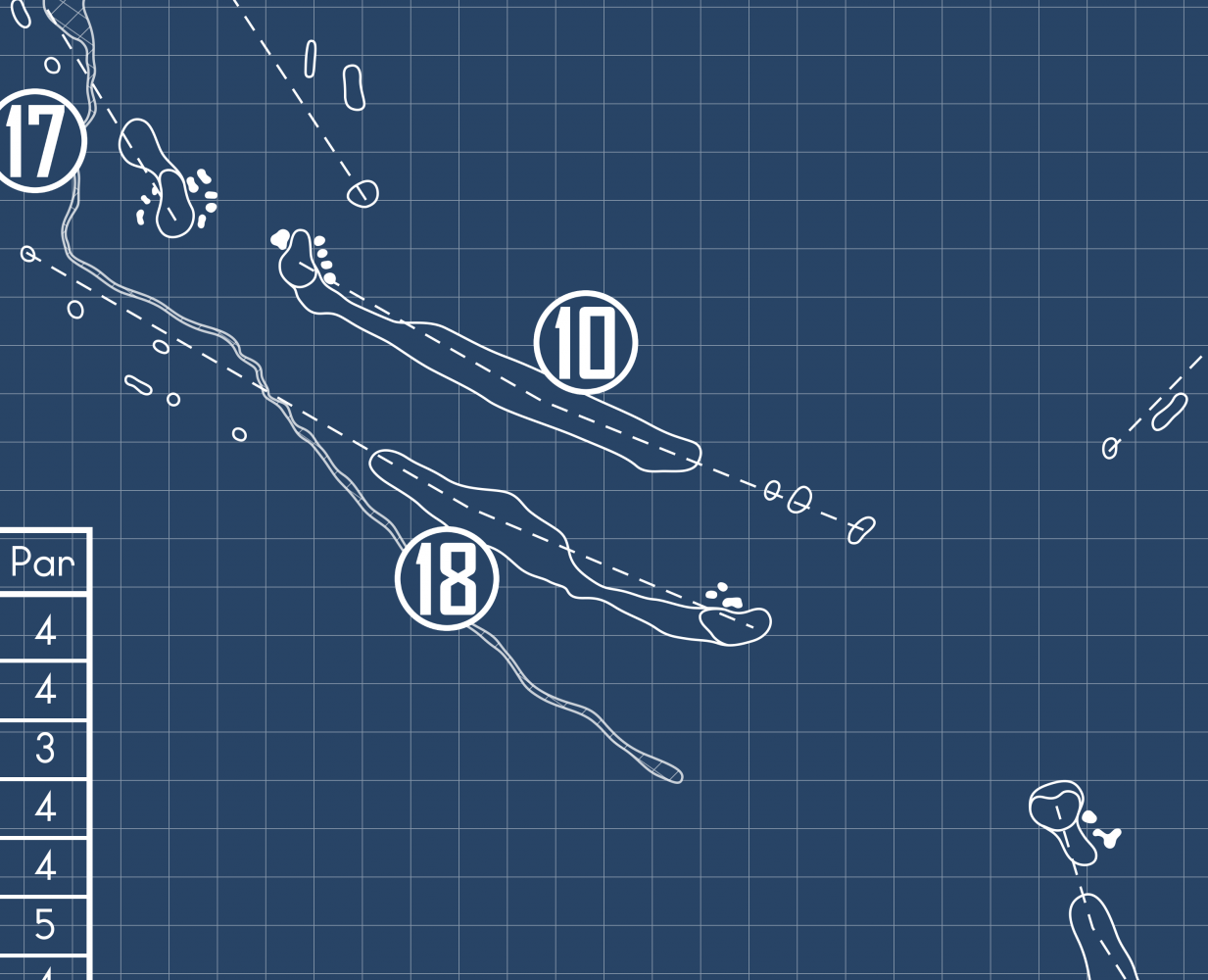 Meridian Golf Club Blueprint (Print)