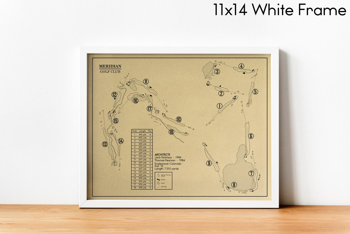 Meridian Golf Club Outline (Print)