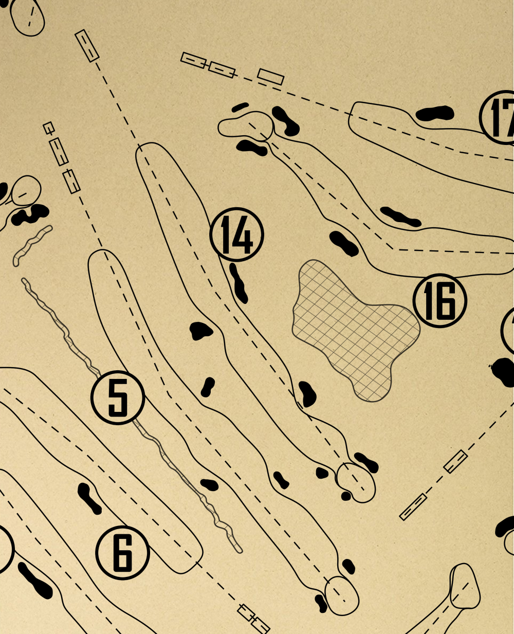 Mount Bruno Country Club Outline (Print)