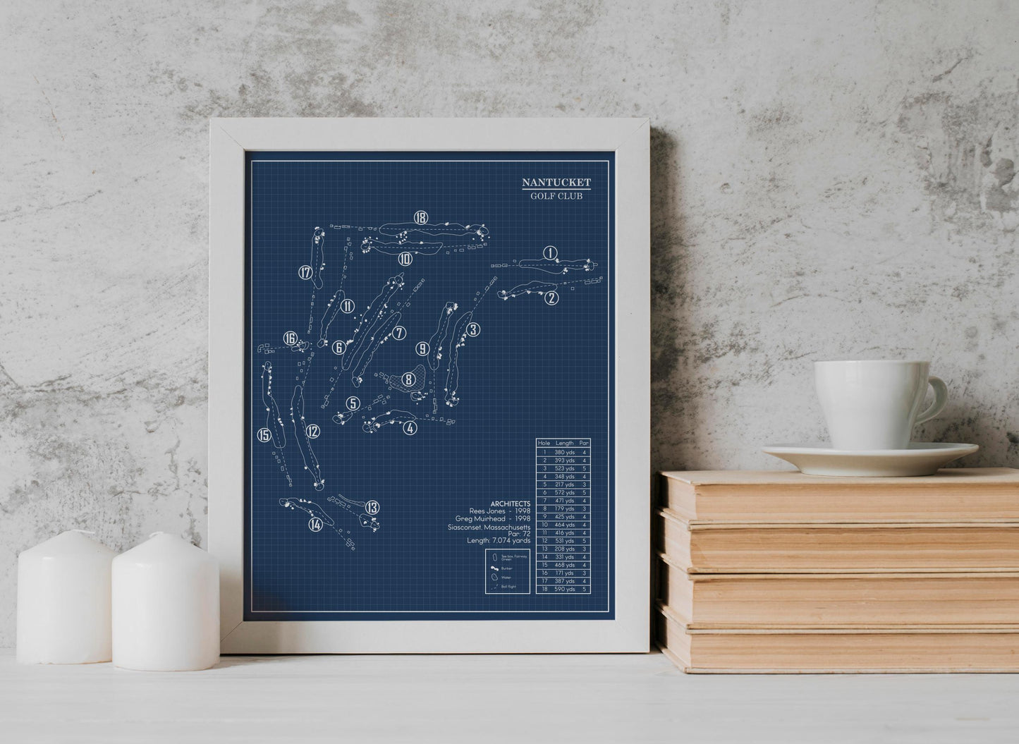 Nantucket Golf Club Blueprint (Print)