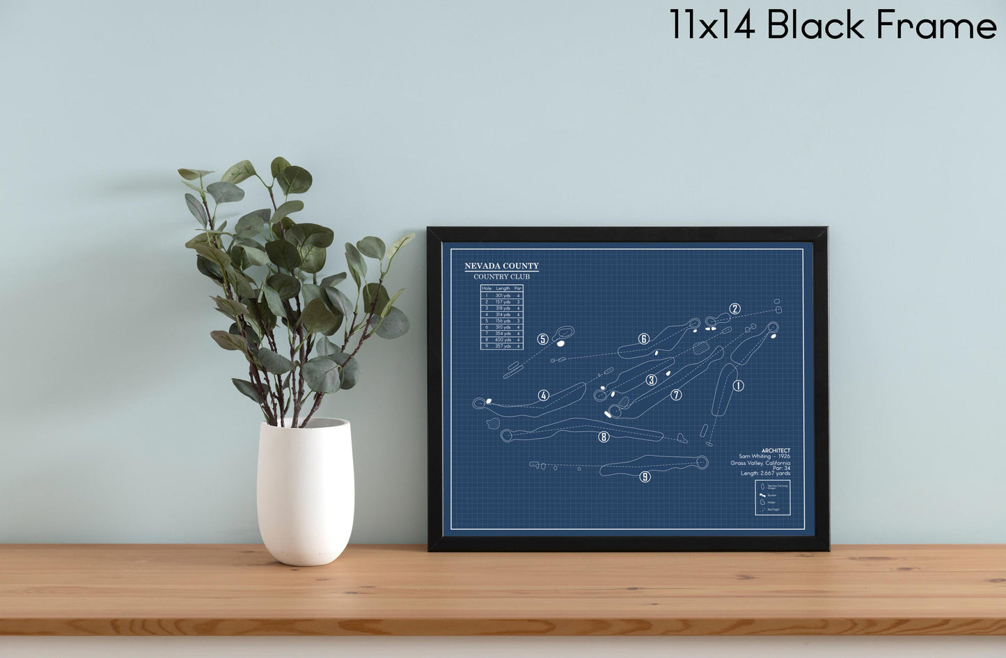 Nevada County Country Club Blueprint (Print)