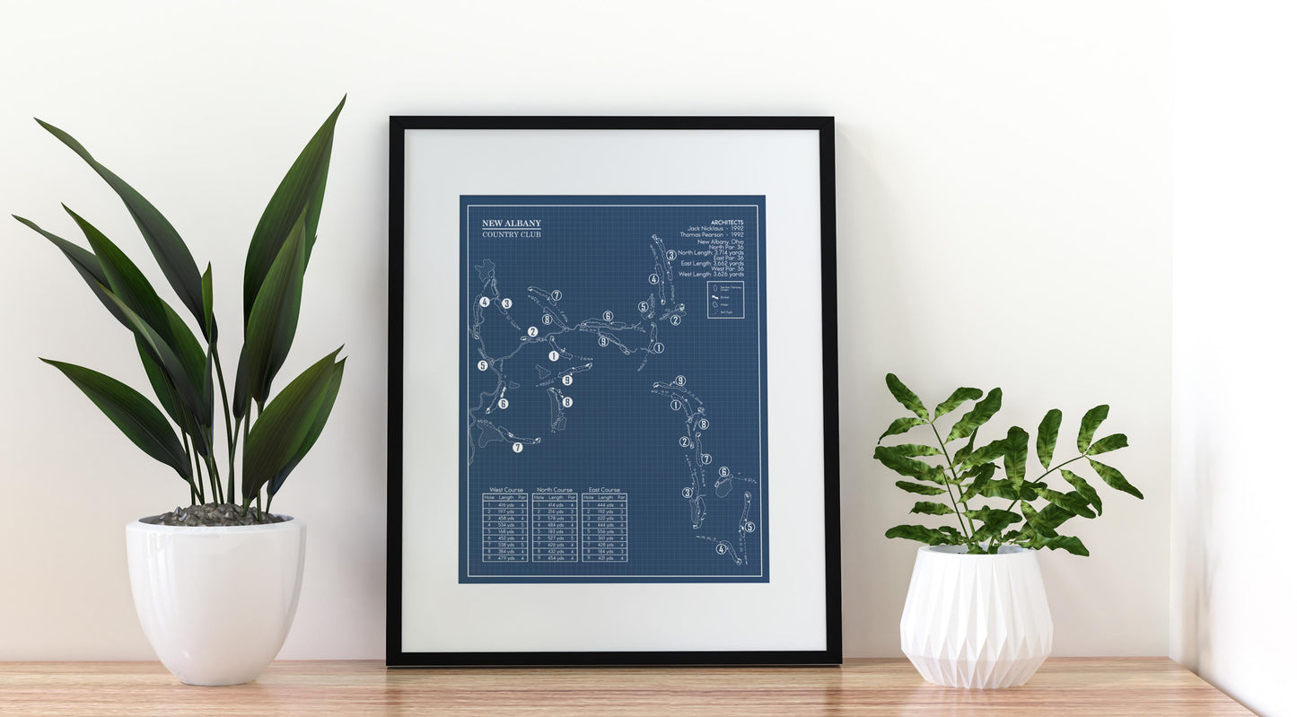 New Albany Country Club Blueprint (Print)