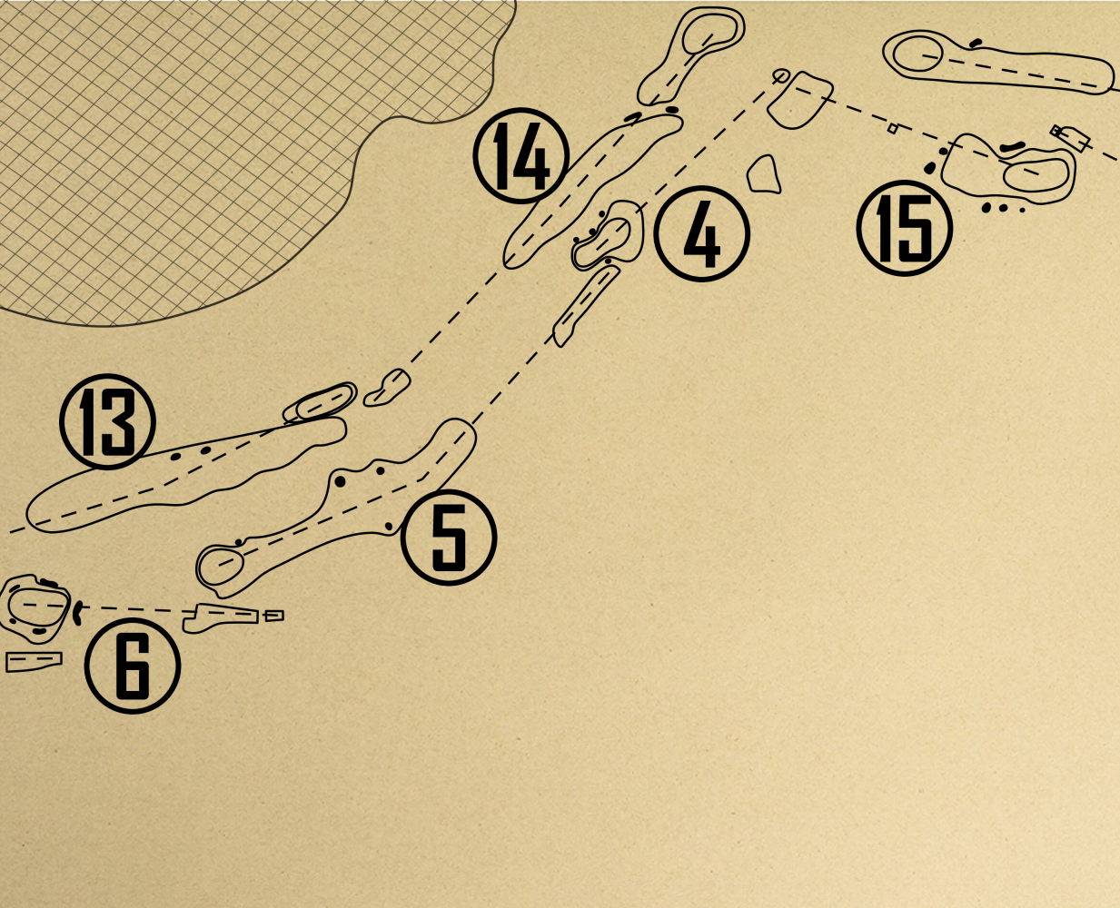 North Berwick Golf Club Outline (Print)