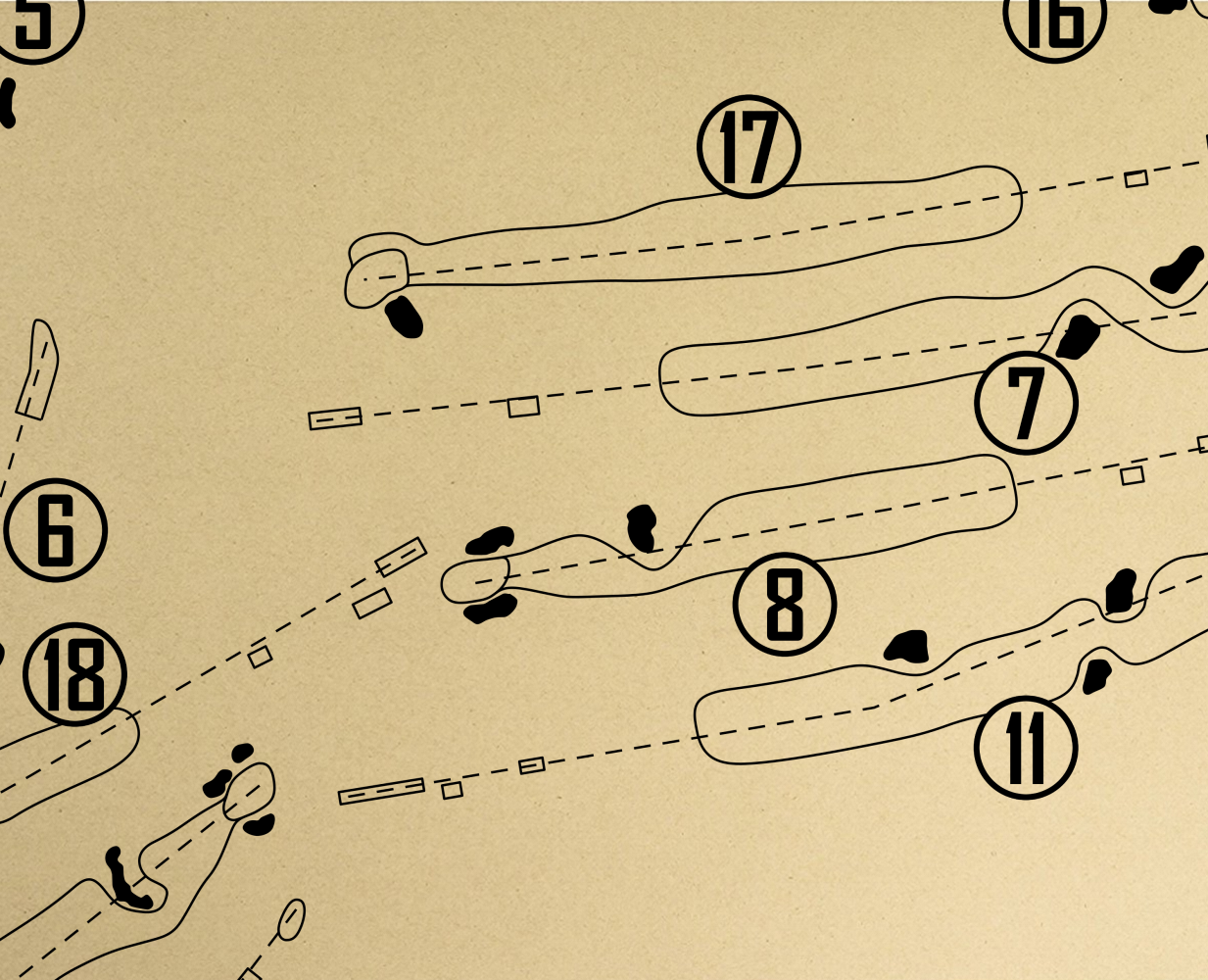 Northampton Country Club Outline (Print)