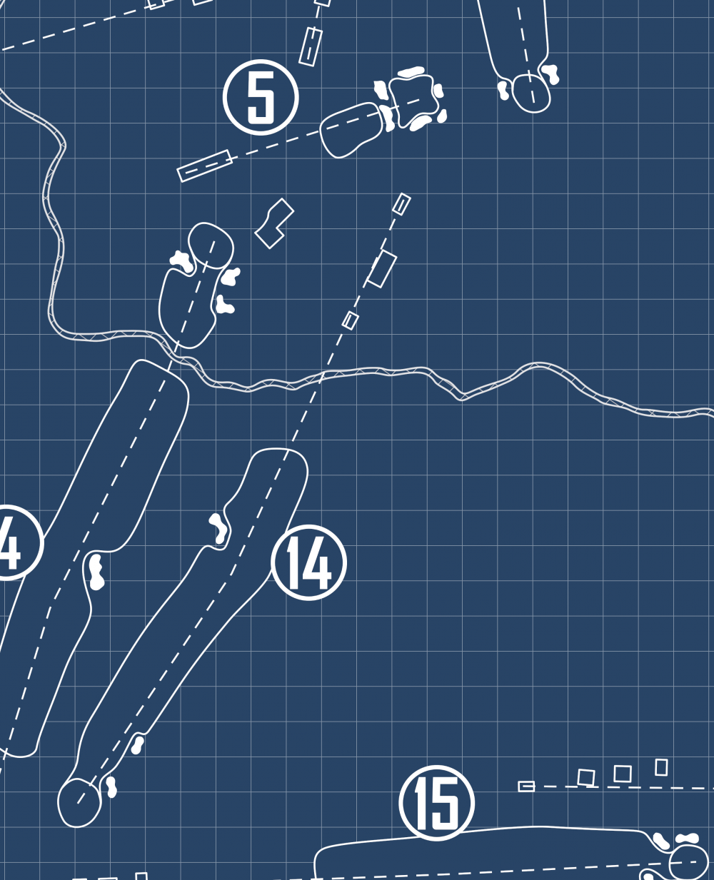 Northland Country Club Blueprint (Print)