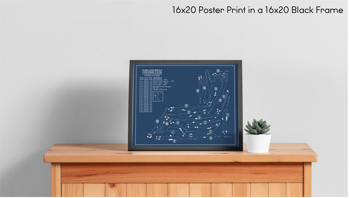 Oakland Hills North Course Blueprint (Print)